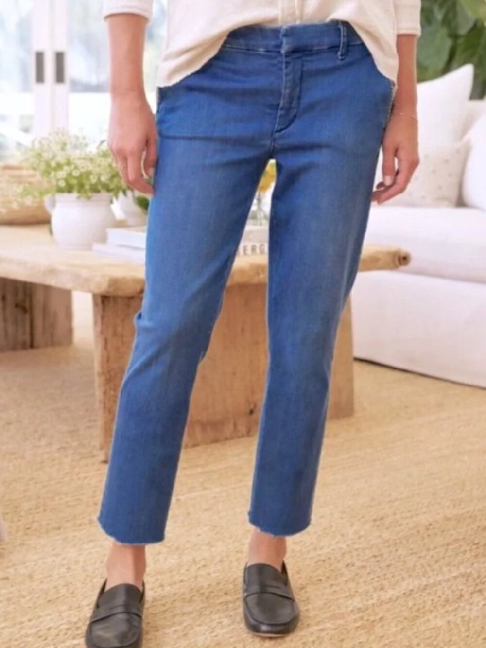 Frank & Eileen Wicklow Ankle Jeans Size 6 Medium Wash Mid Rise Stretchy